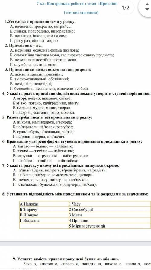 задали кр на дистанционке 1-6 задания​