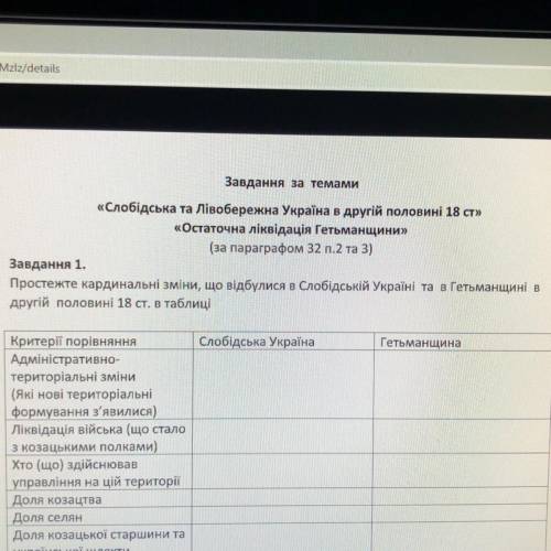 «Слобідська та Лівобережна Україна в другій половині 18 ст» «Остаточна ліквідація Гетьманщини»