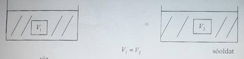 1. Що ми можемо сказати про Архімедову владу, що діє на ці два тіла? V1= вода, V2=фізрозчин(вода з с