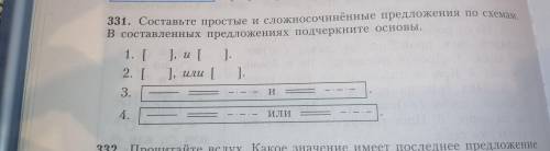 с русским. надо составить предложения по схемам. только предложения не из интернета.