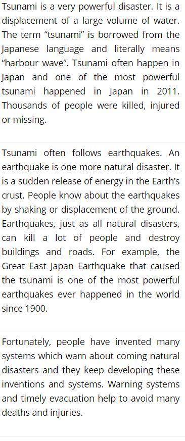 Write your opinion（an opinion essay）and prove it： What Disaster Is the Most Dangerous and Disruptiv