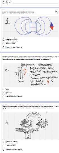 Тест по физике : Магнитное поле