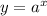 y = a {}^{x}