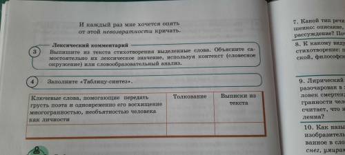 Заполните Таблицу-синтез. Е. Евтушенко Людей неинтересных в мире нет …