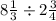 8 \frac{1}{3} \div 2 \frac{3}{4}