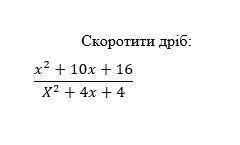 Скорочення дробів з використанням розкладання квадратного тричлена на множники
