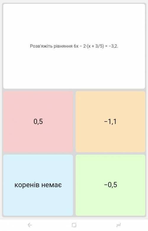 Розв'яжіть рівняння 6х-2*(х+3/5)=3.2​