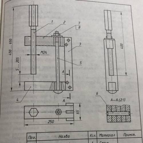 даю ЗАПИТАННЯ 1. Скільки розрізів виконано на кресленні? Які це розрізи? 2. Які деталі попадають у с