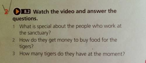 8.2 Watch the video and answer the questions. 1 What is special about the people who work at the san