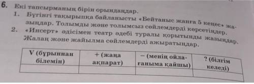 Орындайды деген ойдамын. екеуінің біреуін таңдап. Интернеттен алынған болмауы керек)​