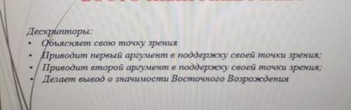 Как обогатил мировую культуру восточный ренессанс? Напишите по Дискриптеру или самим как сможете мне