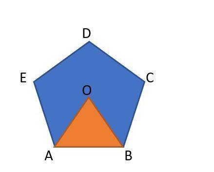 На сколько процентов площадь треугольника АВО меньше площади пятиугольника АВСДЕ?​