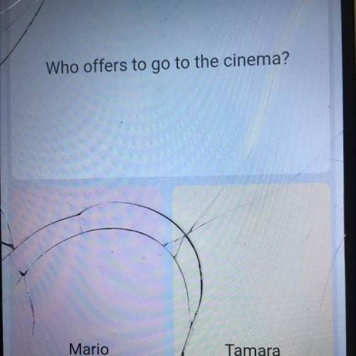 Who offers to go to the cinema?