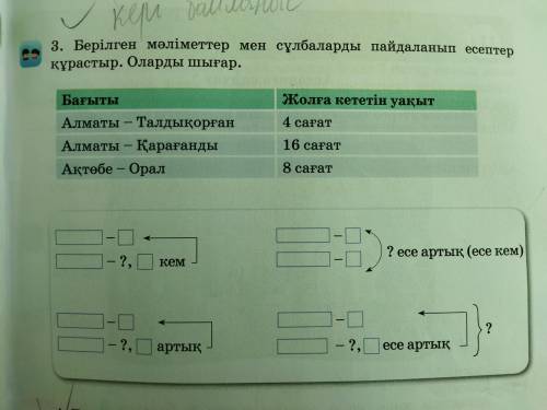 Вопрос на картинке. Задача на казахском языке.