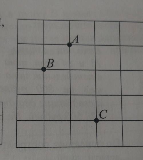 На клетчатой бумаге с размером клетки Іх1 отмечены точки А, В и С. Найдите градусную меру угла ABC.​