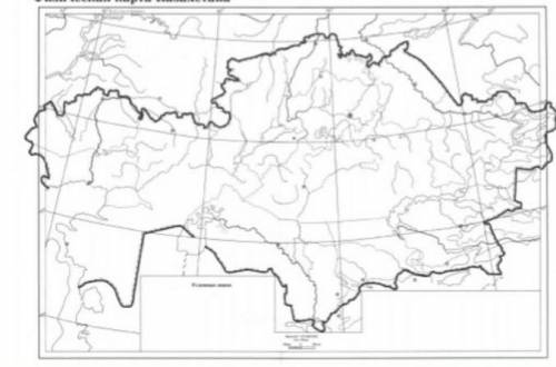 Начертить карту Казахтана и передвижение гунну​