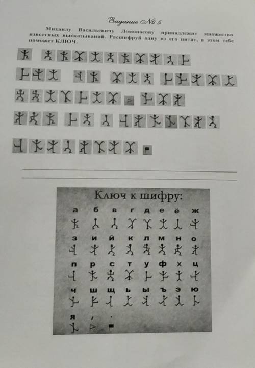 Васильевичу Ломоносову принадлежитпринадлежит множествоизвестных высказываний. Расшифруй одну из его