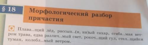 Можете просто вписать с этих слов причастия что бы потом сделать морфологический разбор