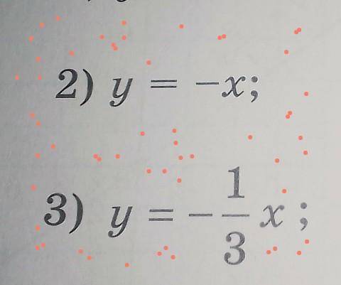 Постройте графики прямой пропорциональности:2) у = -х;3)у = -1/3x​