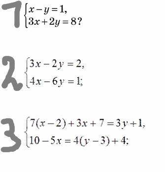 Розв’яжіть системи методом підстановки: