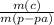 \frac{m(c)}{m(p-pa)}