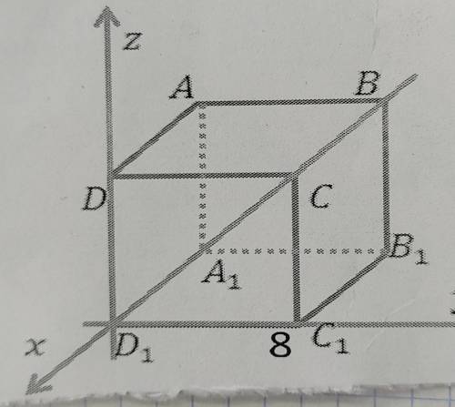 1. Найдите координаты вершин куба 2. Запишите координаты между отрезками AC и AC1.3. Найдите длины о