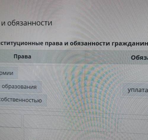 Мои права и обязанности Соотнеси конституционные права и обязанности гражданина Казахстана.ПраваОбяз