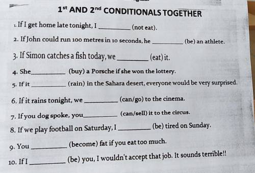 1st and 2nd conditional together