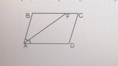 Математика(Бисектриса Паралелограммы делит сторону BC отношение BF:FC = 2:1 Узнай все стороны парале