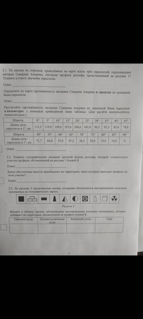 На уроке географии Рустам построил профиль рельефа Северной Америки, представленный на рисунке. Испо