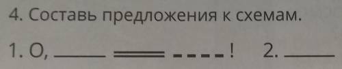 номер 4  Составь предложения к схемам.​