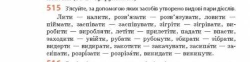 З'ясуйте, за до яких засобів утворено видові пари дієслів.⬆️⬆️⬆️ Будь ласка​