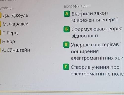 Завдання на відповідність​