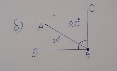 А)построй угол АВС,равны 50⁰ б)Проведите луч ВD так,чтобы АВD был острый,а угол CBD-прямымв)Проведит