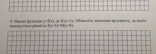 Маемо функцію у=f(x), де f(x)-1x. Обчисліть значення аргументу, за якого виконуеться рівність f(x+3)