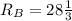 R_{B}=28\frac{1}{3}