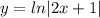 y = ln |2x + 1|