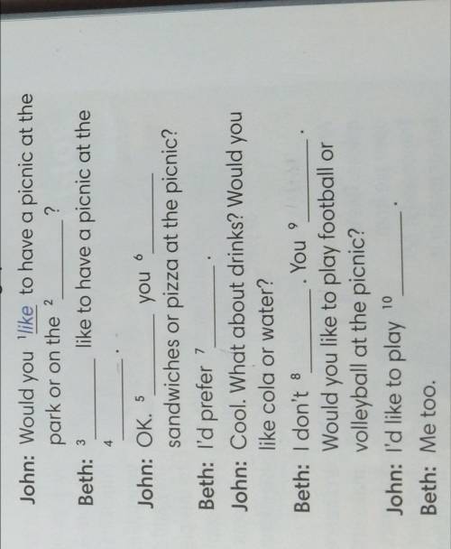 Look at exercise 2. Complete the dialects with one world in each gap.