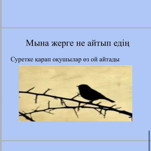 Суретке қарап оқушылар өз ойларын айтады айтады  менің дағыстаным