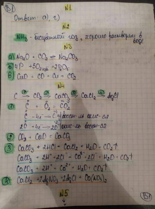 Контрольная по химии неметаллы, РЕБЯТ в идеале канешно 2 варианта решить но хотя бы 1 вариант а в нё