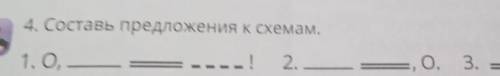 Составь предложение по схеме 1 О,   2  О. 3О!​