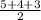 \frac{5+4+3}{2}