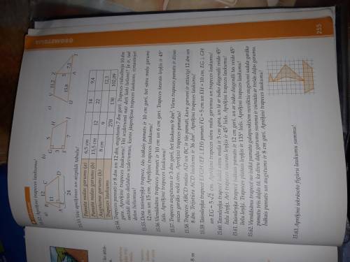 очень нужна .задание 15.59 прямоугольная трапеция EFGH (EF | EH) основы FG = 5 см и EH = 10 см, EG |