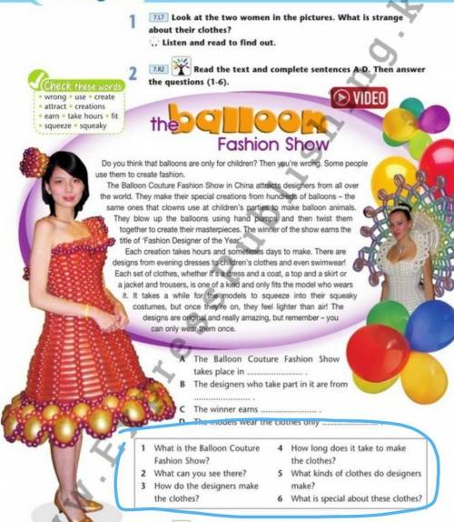 1 What is the Balloon Couture Fashion Show?2 What can you see there?3 How do the designers makethe c