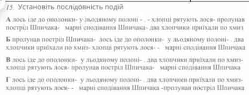 Установіть послідовність подійПОСТАВЛЮ 5 ЗІРОК І ПОДЯКУЮ​