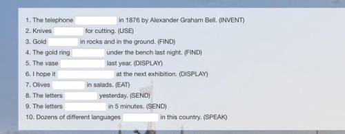 1. The telephone in 1876 by Alexander Graham Bell. (INVENT) 2. Knives for cutting. (USE)3. Gold in r