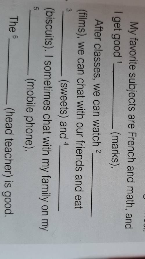 Build your vocabulary 4 ** Complete the text with American English words. It's difficult for me to g