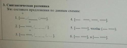 3/е: составьте предложения по данным схемам:​