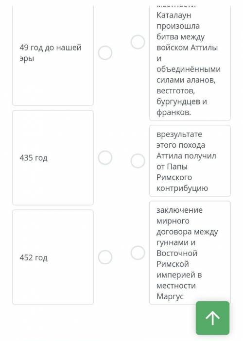 Установите соответствие между датой и событием Количество соединений: 5войско Чжи Чжи разгромиловось