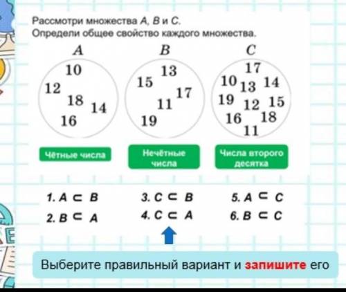 напишите например А пренодлежит С да допустим потому что я только так пойму ​